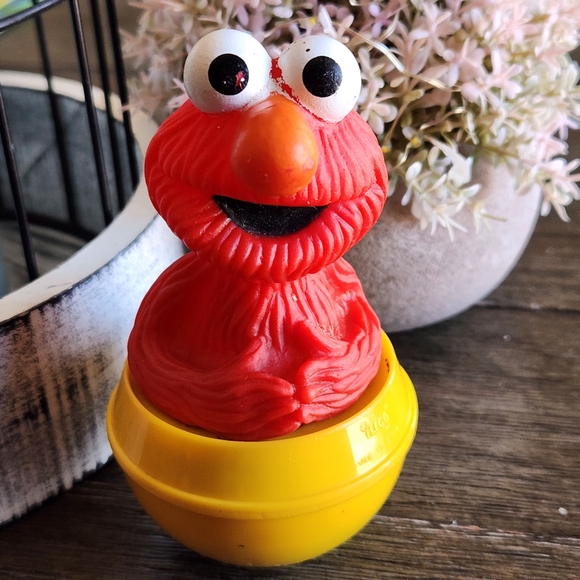 ☆Sesame Street Vtg. Roly Poly Wobble Toy Elmo 90s - Picture 1 of 5